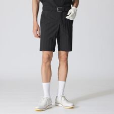 【GOLF】シャドウストライプ　ショートゴルフパンツ