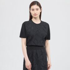 【ウォッシャブル】フラワーコードレース　プルオーバー