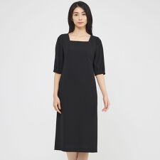 【ウォッシャブル】ライトジョーゼット　ワンピース