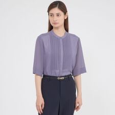 【ウォッシャブル】シフォンジョーゼット　ブラウス