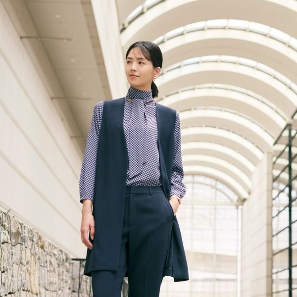 希少✨美品【ポールスチュアート】ノーカラージャケット スカート セットアップ ポール・スチュアート(Paul Stuart) レディース ノーカラー