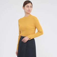 【ウォッシャブル】アセテートストレッチ　プルオーバー
