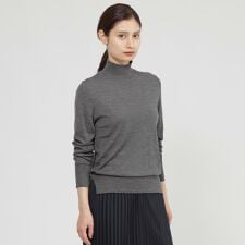 【eclat掲載】【ウォッシャブル】ファインメリノウール　プルオーバー