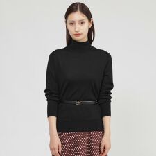 【eclat掲載】【ウォッシャブル】ファインメリノウール　プルオーバー