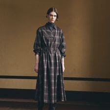 【ウォッシャブル】ブロックチェック　ワンピース