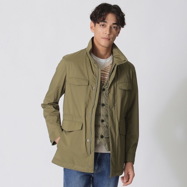 STEWART スチュアート ジャケット＆ブルゾン アウター メンズ Jackets Dark brown セール ウールシェルダウンジャケット （ブルゾン）｜Paul Stuart