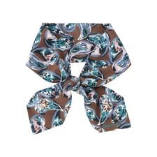 【ウォッシャブル】ペイズリー柄プリント　クラバッティーノ