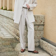 【eclat掲載】【防しわ性】ウォッシャブルストレッチ　パンツ