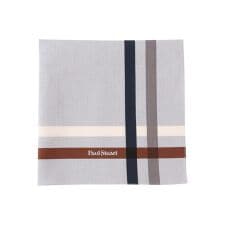 カラーラインプリントハンカチ