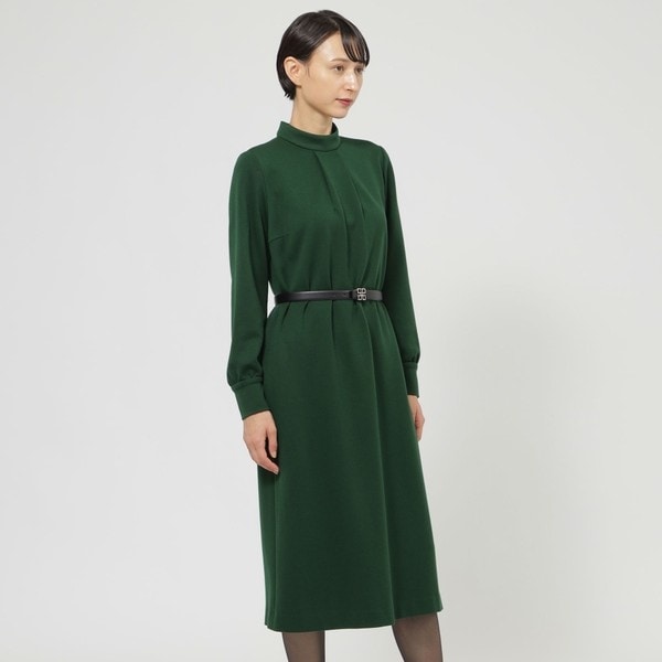 レーヨンシフォン タータンチェック ノースリーブ ロングワンピース