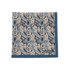 ペイズリー柄プリントハンカチ