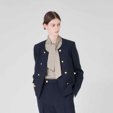 【Nikkei magazine/eclat掲載】【防しわ性】ダブルクロスストレッチ　ジャケット