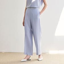 【ウォッシャブル】ライトジョーゼット　パンツ