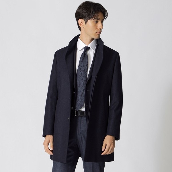 Nikkei magazine掲載】カシミヤ混スタンドカラーコート | ポール