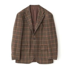 WEB・一部店舗限定】【RING JACKET】ブラウンチェックジャケット 