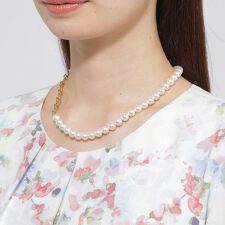 チェーンパールネックレス