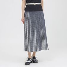 【松島花さん着用】【ウォッシャブル】サークルレース風プリント　スカート