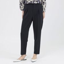 【ウォッシャブル/防しわ性】ソフトストレッチ　テーパードパンツ