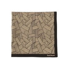 幾何学柄プリントハンカチ