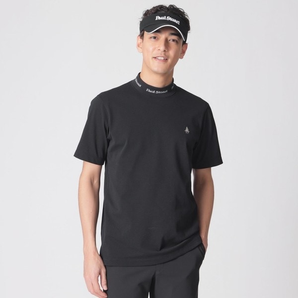 GOLF Men's】PSロゴリブモックネック半袖シャツ | ポール