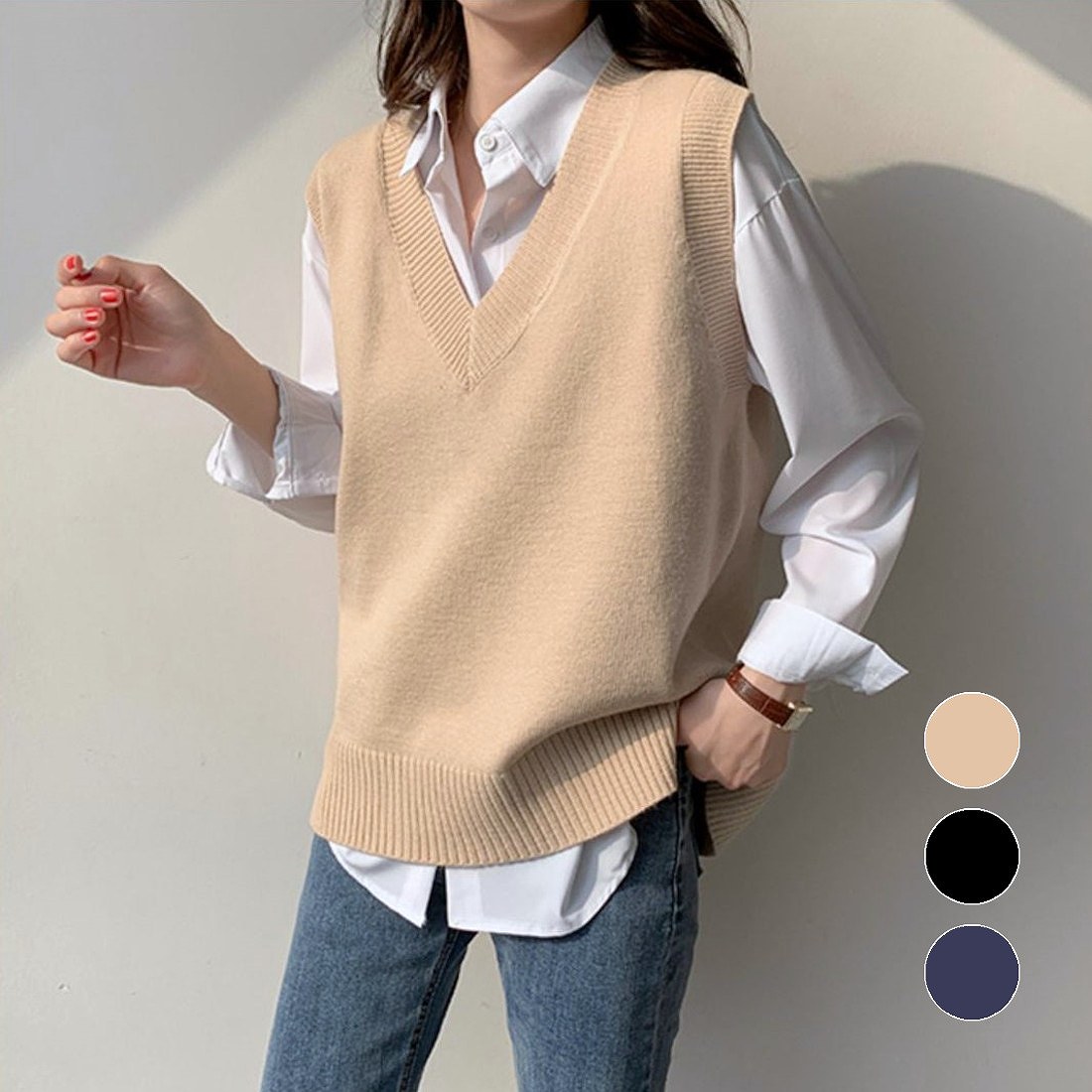 Vネックニットベスト | メゾンドラティール(maison de LATIR) | マルイ