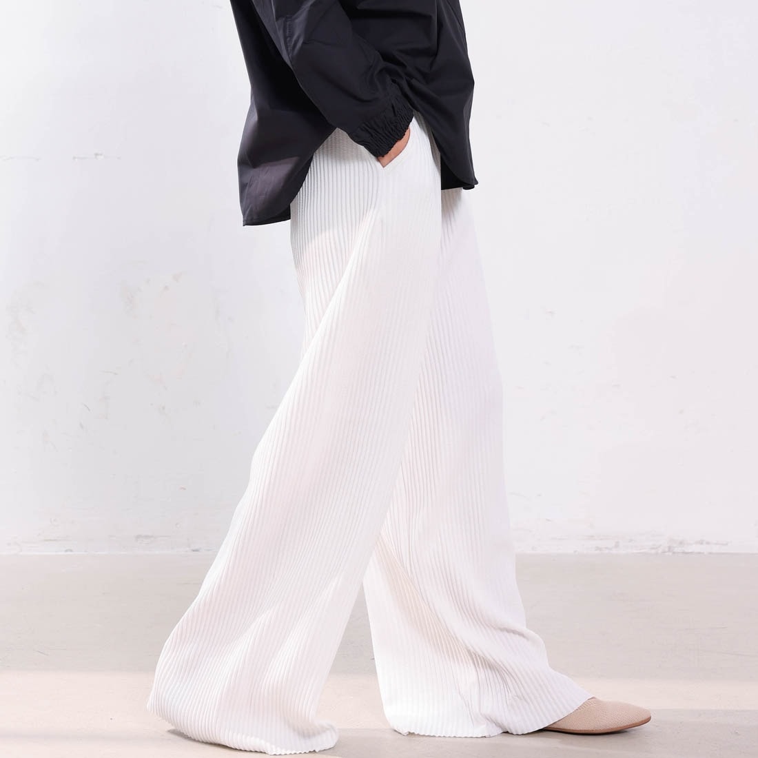 レディース　ズボン　ホワイト　新品 レディース パンツ（ホワイト）一覧/40代50代からのファッション