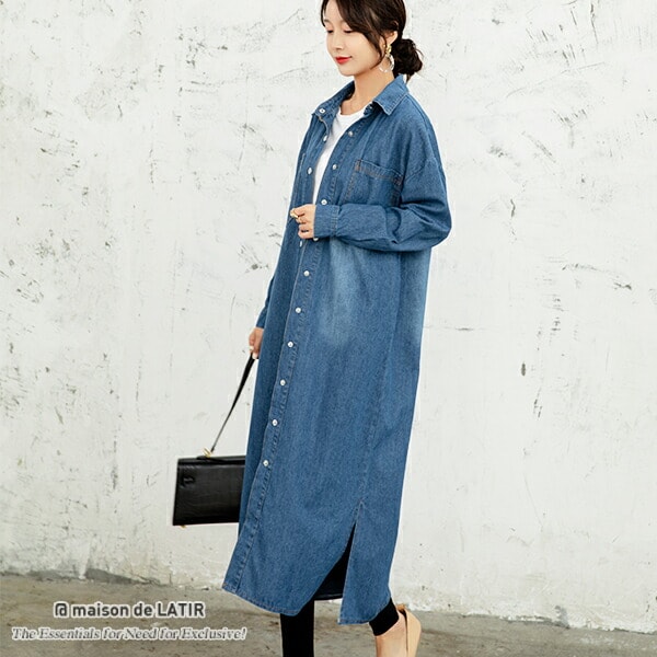 優秀デニムシャツワンピース | メゾンドラティール(maison de LATIR