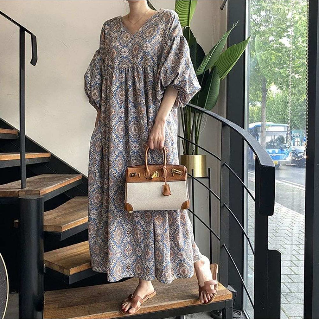 カーゴデザイン配色シャツワンピース | イェッカ ヴェッカ(YECCA VECCA