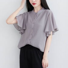 フリル袖トップス