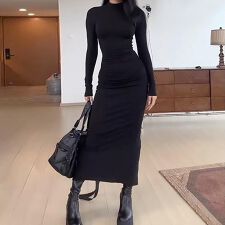 ロング丈タイトワンピース