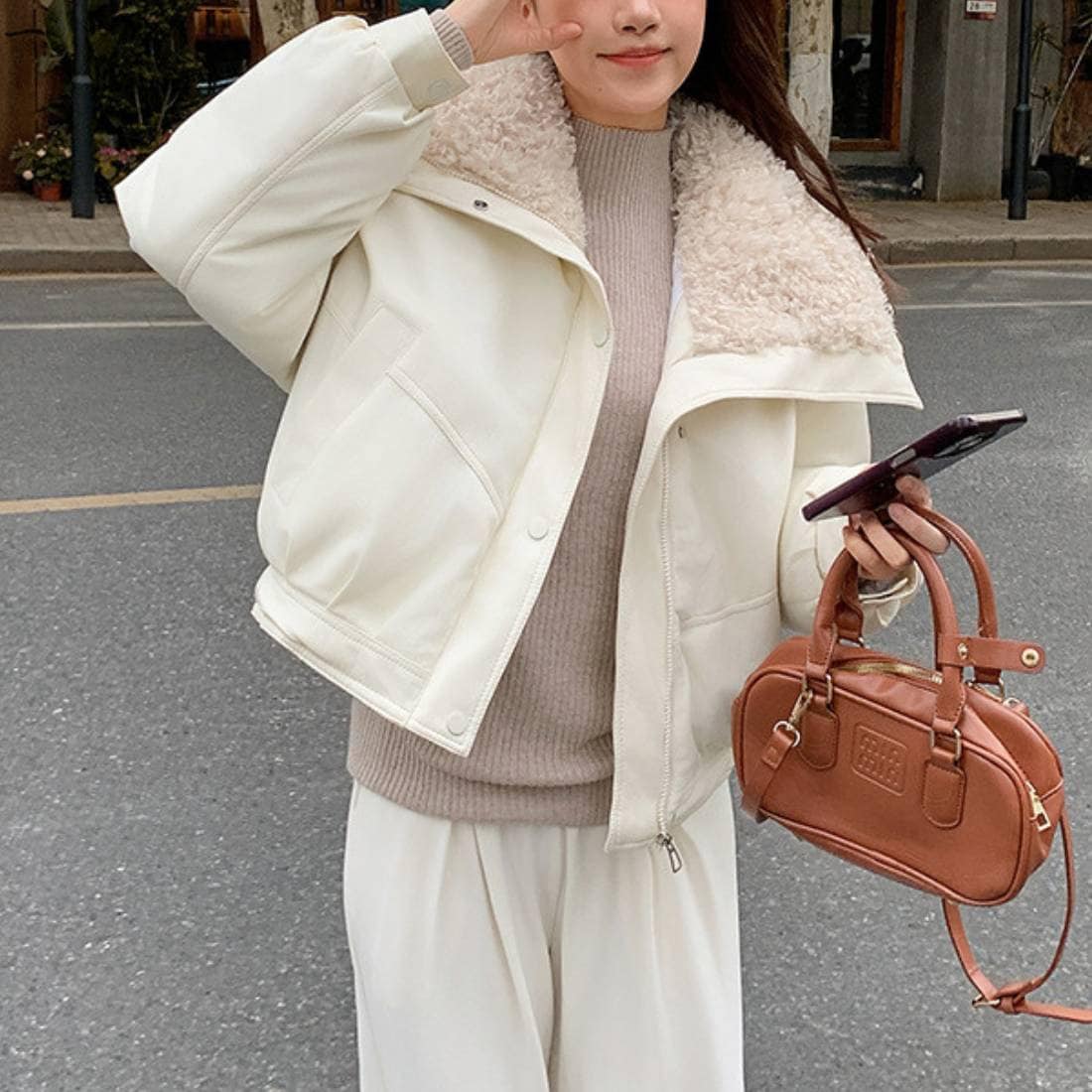 CINQUANTA/チンクアンタ 別注 LEATHER BZ レザーブルゾン | イエナ