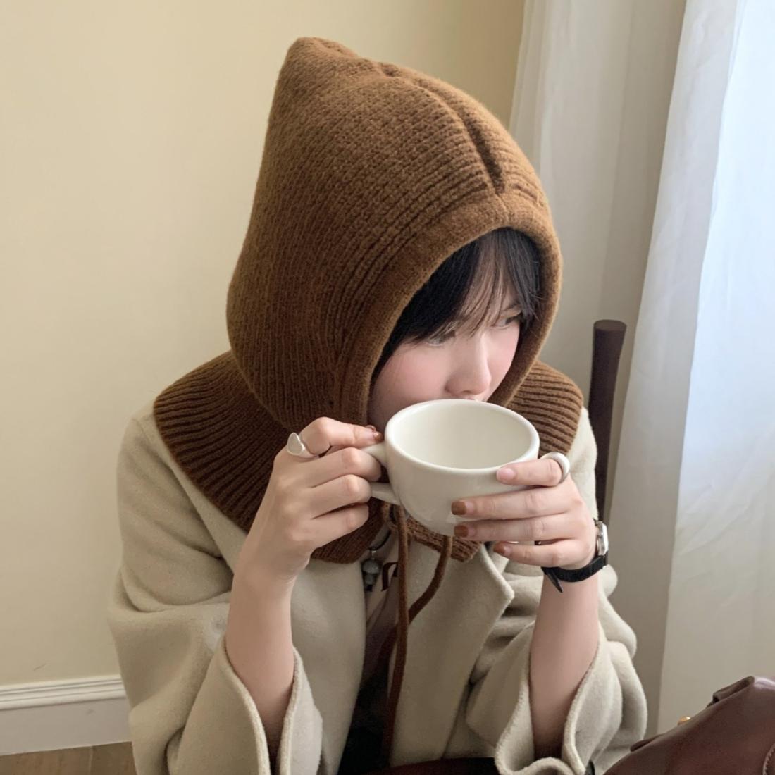 寒い冬も顔まわりまであったかフードウォーマー | メゾンドラティール