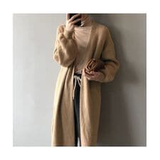 ロングニットカーディガン