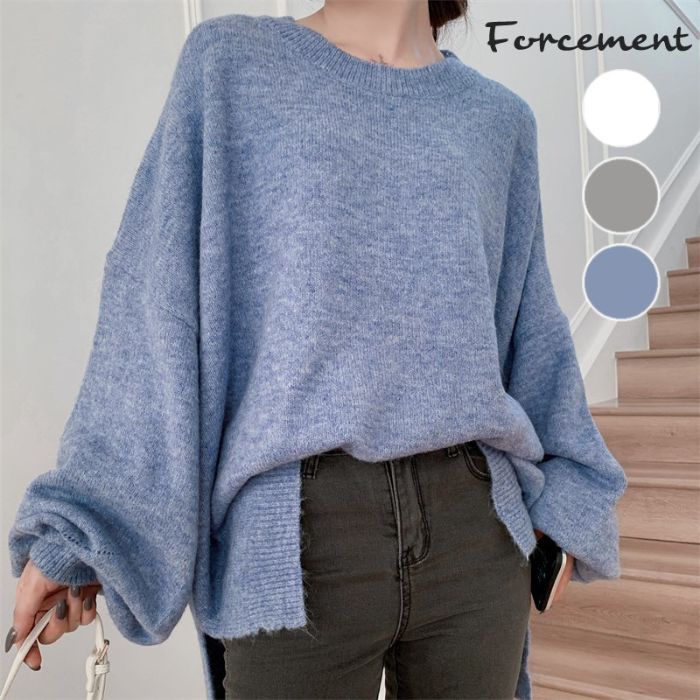 ルーズデザインセーター | フォースメント(Forcement) | f-kt-0005-c
