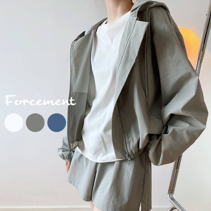 パーカー＋ショートパンツセットアップ | フォースメント(Forcement