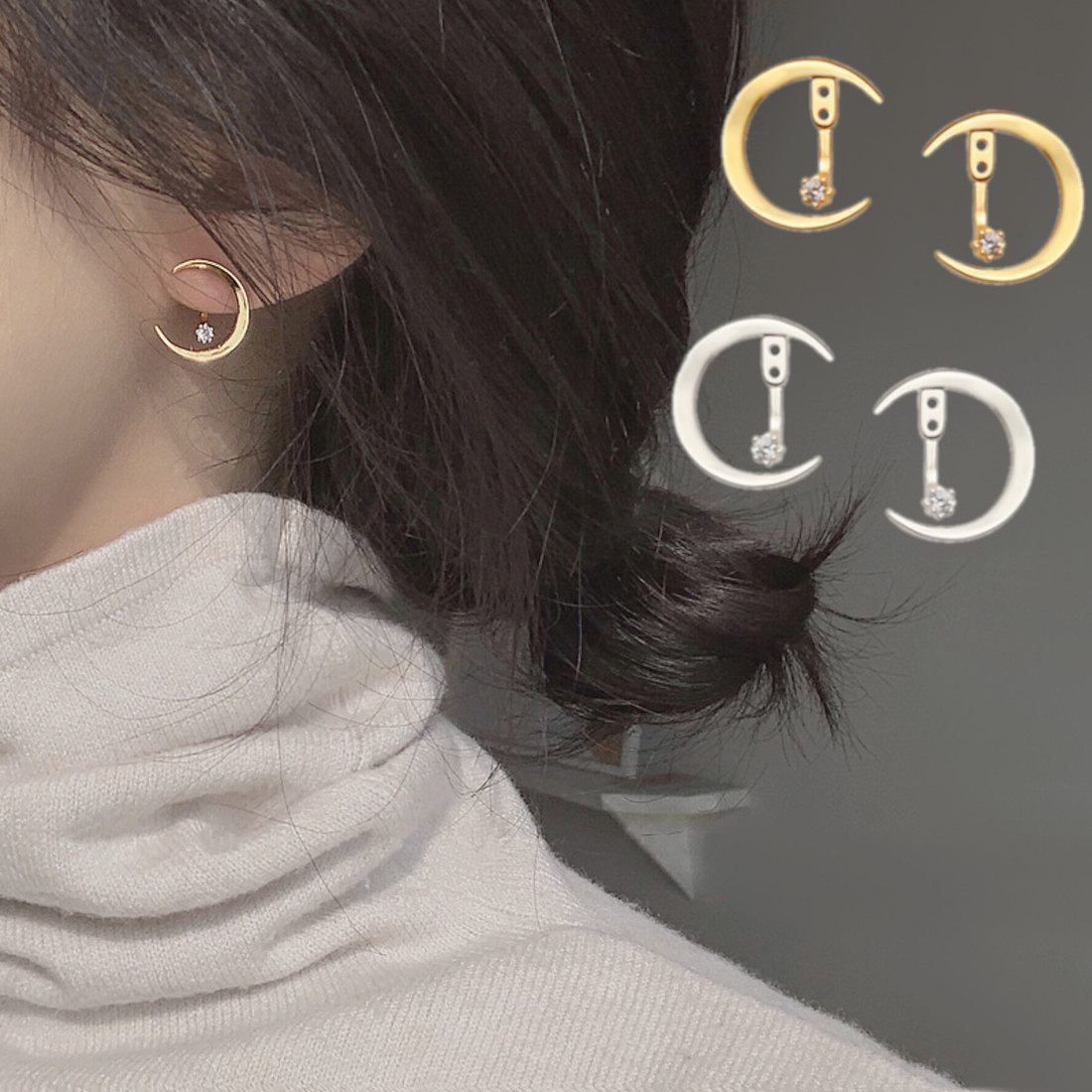 三日月デザインピアス | フォースメント(Forcement) | マルイウェブ