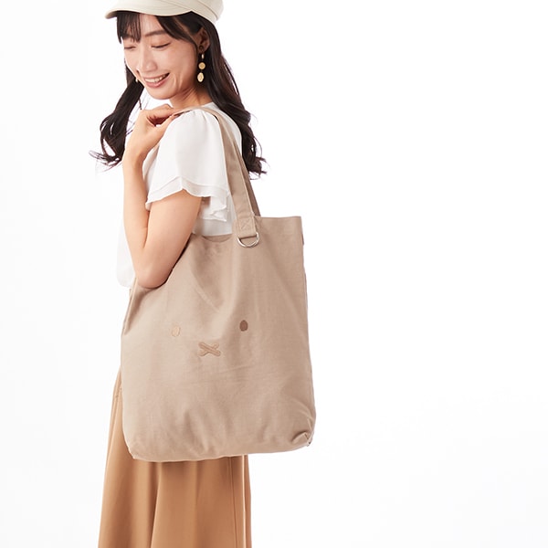 ミッフィー　 新作　新品　コラボ　限定　トートバッグ　収納　レディース　ベージュ ミッフィー 新作 新品 コラボ 限定 トートバッグ 収納