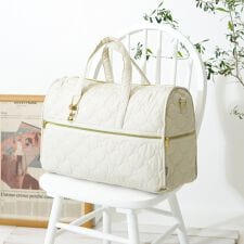 【miffy/ミッフィー】 チャーム付き ボストンバッグ
