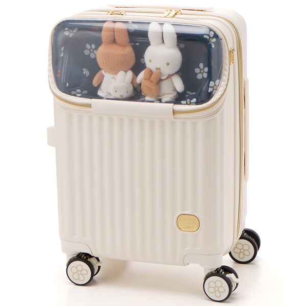 miffy/ミッフィー】 ぬいぐるみ付きキャリーケース 33L（39L