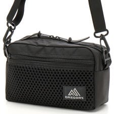 【GREGORY/グレゴリー】パデッドショルダーポーチM ブラックメッシュ
