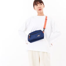 【GREGORY/グレゴリー】パデッドショルダーポーチM ディープネイビー×ピンク