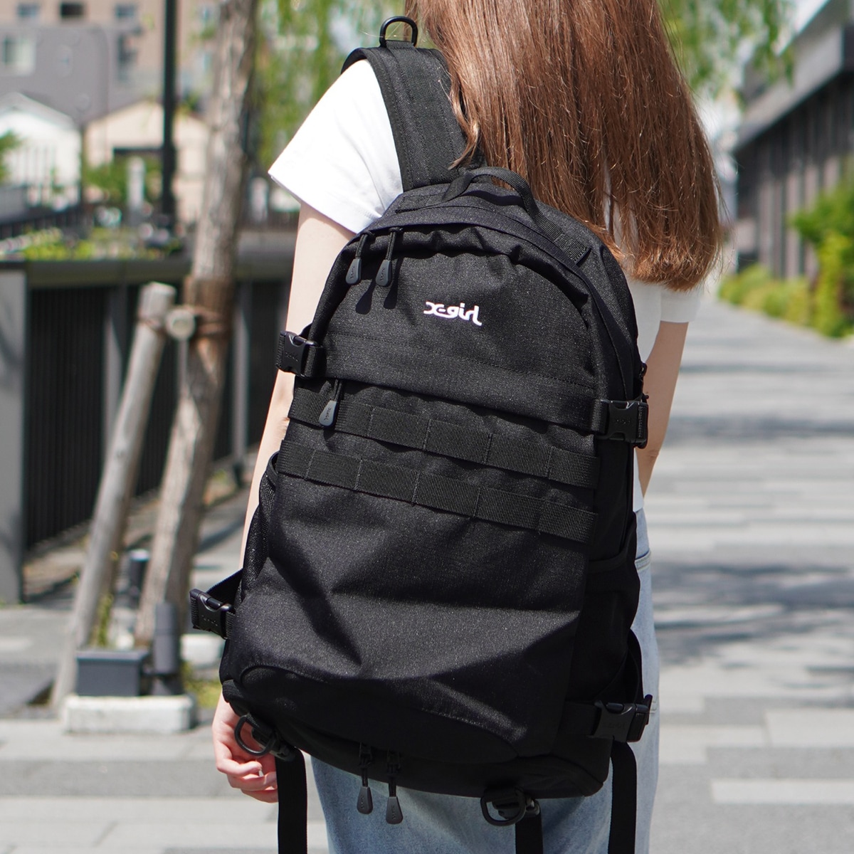 MILLS LOGO ADVENTURE BACKPACK | エックスガール(X-GIRL ...