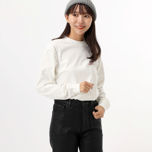 大人気 X-girl TRANSPARENT MILLS LOGO L/S TEE バックがGOOD TRANSPARENT MILLS LOGO L/S TEE | エックスガール(X-GIRL