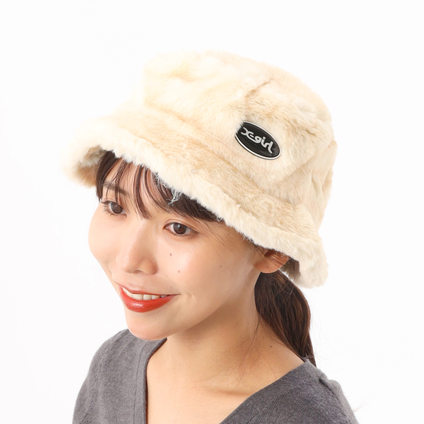 FAUX FUR BUCKET HAT | エックスガール(X-GIRL) | 105234051002