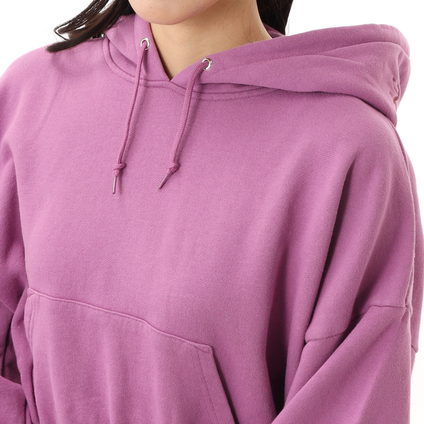 EMBROIDERED MILLS LOGO COMPACT SWEAT HOODIE | エックスガール(X