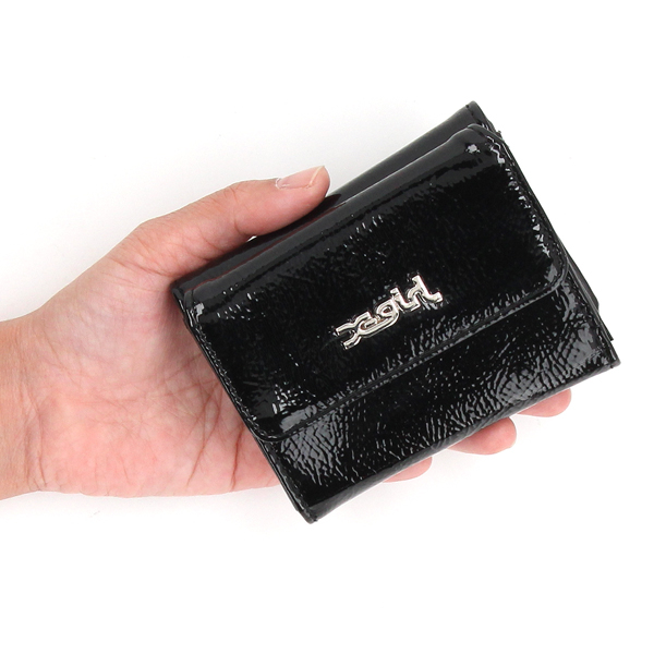 FAUX PATENT LEATHER MINI WALLET | エックスガール(X-GIRL 