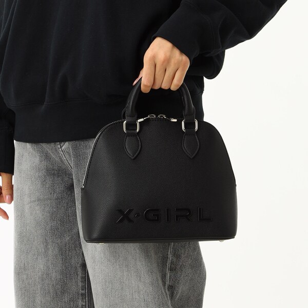 FAUX LEATHER 2WAY BOSTON BAG | エックスガール(X-GIRL) | マルイ