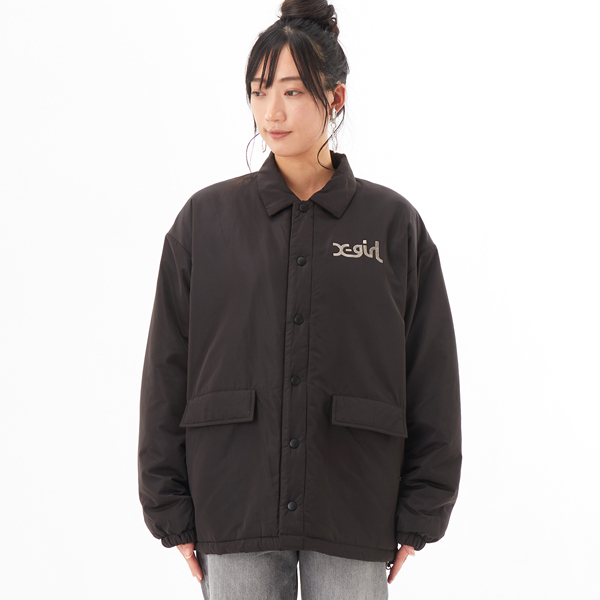 PADDED COACH JACKET | エックスガール(X-GIRL) | 105241021009