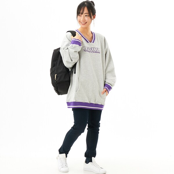 トップス ran STRIPED RIB SWEAT TOP | エックスガール(X-GIRL) | マルイ