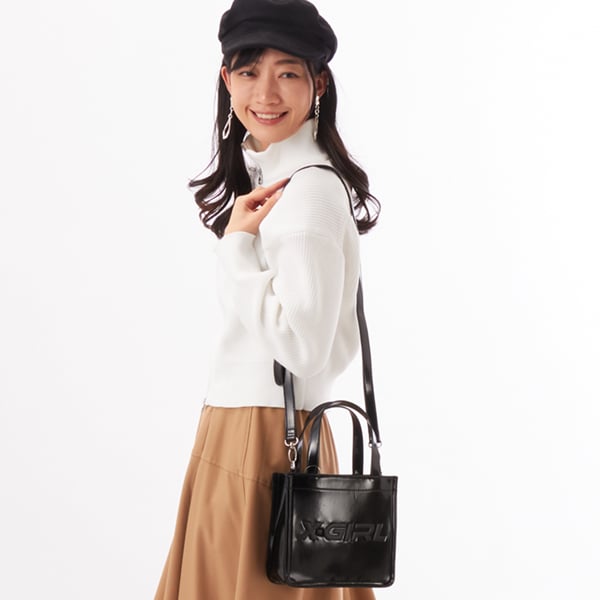 FAUX LEATHER 2WAY MINI TOTE BAG | エックスガール(X-GIRL) | マルイ